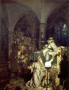 Joseph wright of derby The Alchemist Discovering Phosphorus or The Alchemist in Search of the Philosophers Stone Germany oil painting artist